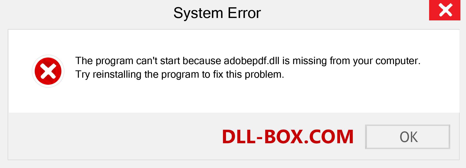  adobepdf.dll file is missing?. Download for Windows 7, 8, 10 - Fix  adobepdf dll Missing Error on Windows, photos, images